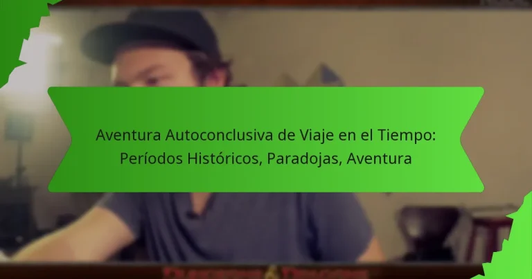 Aventura Autoconclusiva de Viaje en el Tiempo: Períodos Históricos, Paradojas, Aventura