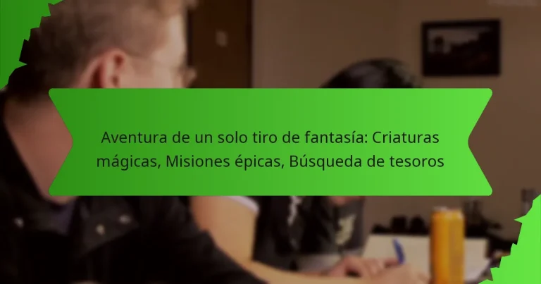 Aventura de un solo tiro de fantasía: Criaturas mágicas, Misiones épicas, Búsqueda de tesoros