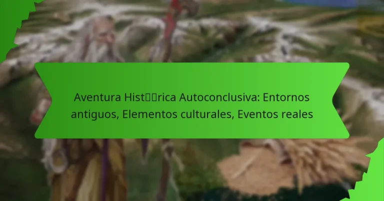 Aventura Histórica Autoconclusiva: Entornos antiguos, Elementos culturales, Eventos reales
