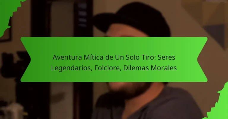 Aventura Mítica de Un Solo Tiro: Seres Legendarios, Folclore, Dilemas Morales