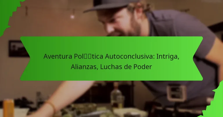 Aventura Política Autoconclusiva: Intriga, Alianzas, Luchas de Poder